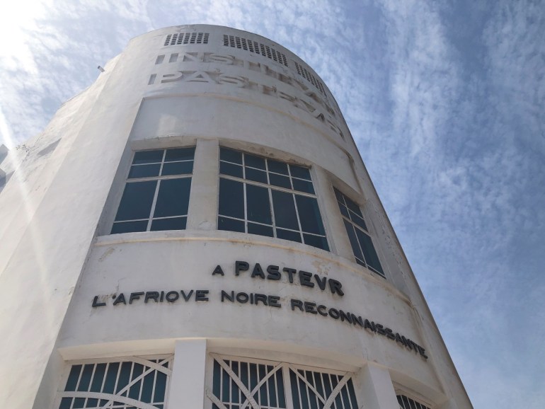 A view of the Pasteur Institute building in Dakar, Senegal March 2, 2020. REUTERS/Christophe Van Der Perre